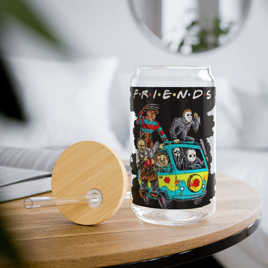 Halloween Friends Sipper Glass, 16oz