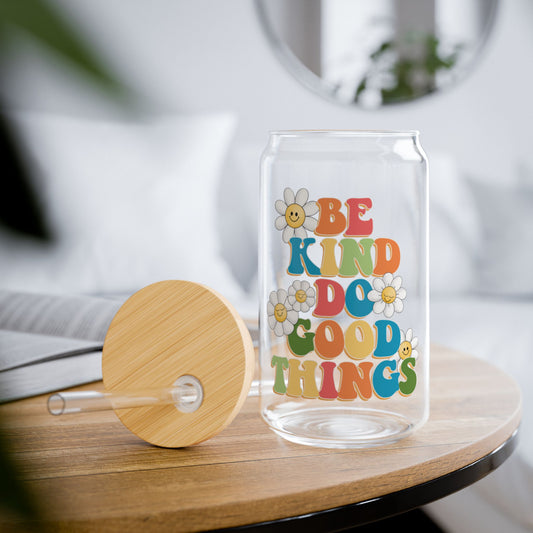 Be Kind Sipper Glass, 16oz