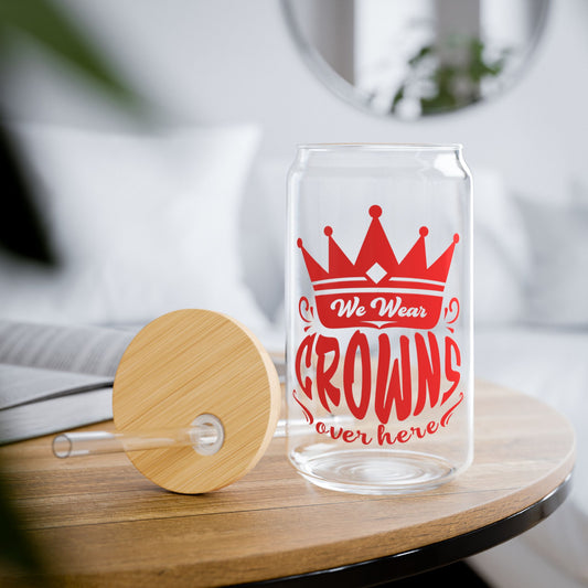 We wear Crowns Sipper Glass, 16oz